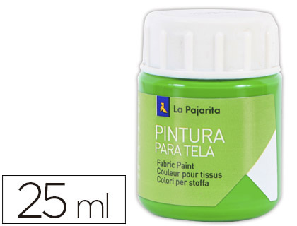 Pintura para tela La Pajarita verde primavera 25ml.